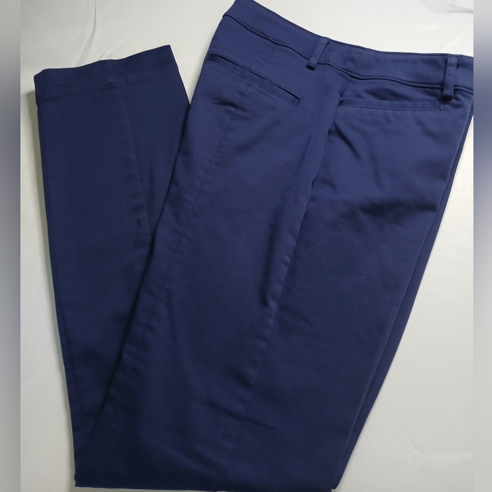 Navy blue trousers